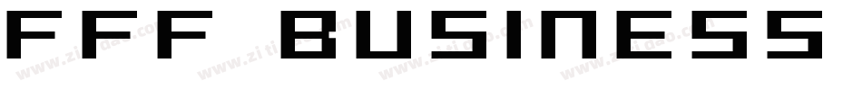 FFF Business Bold Extended字体转换
